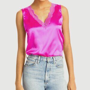 Generation Love Aida Silk Lace Tank – Hot Pink Designer Cami Size S